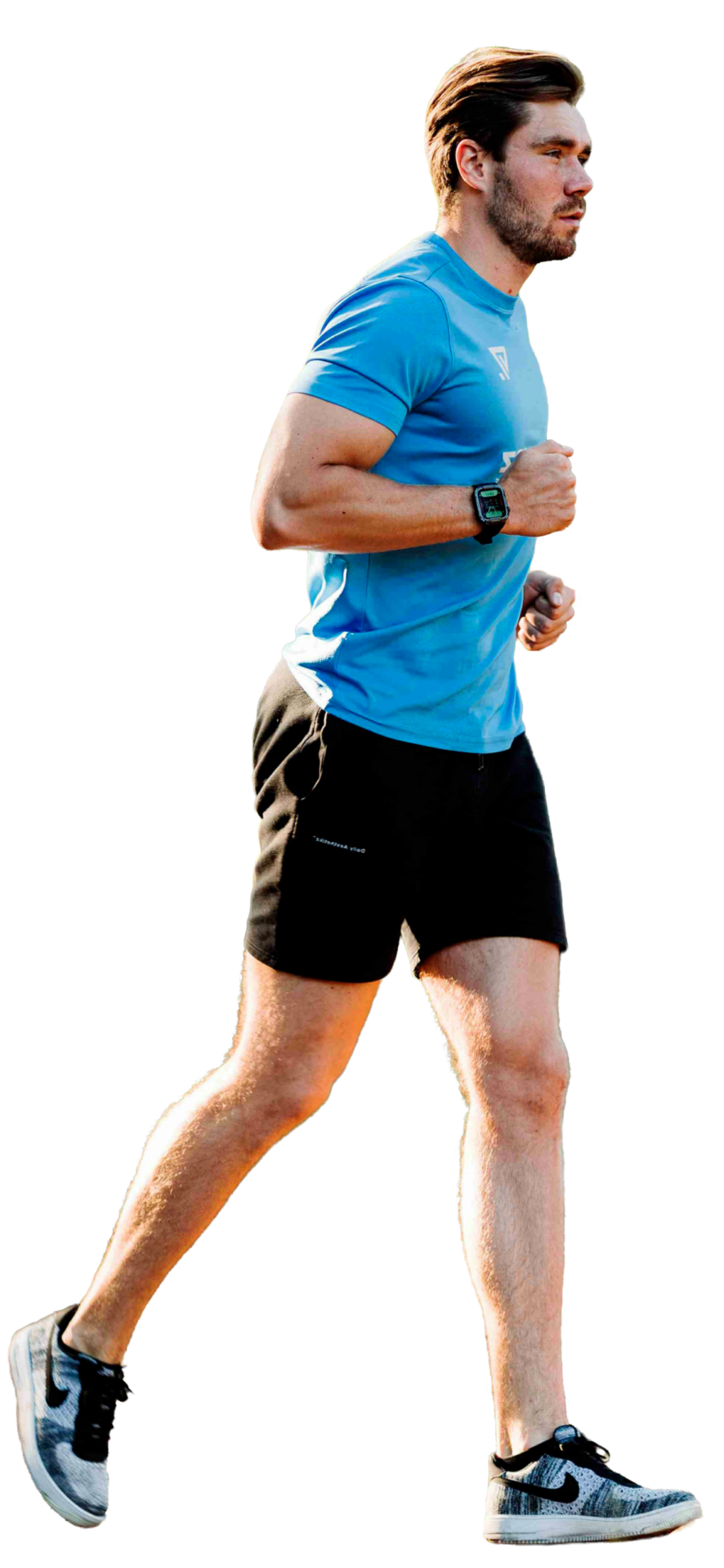 Coureur fond transparent